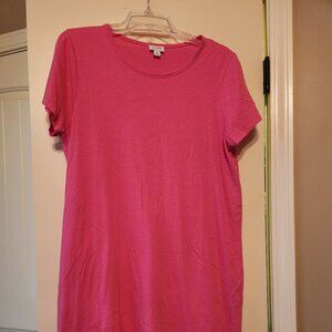 J. CREW TSHIRT DRESS PINK